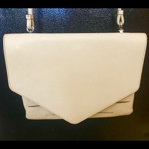 Banana Republic off white day/night clutch purse